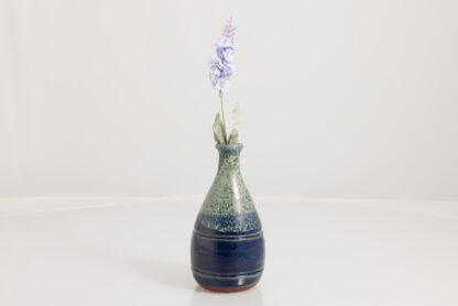 Hand Made Wheel Thrown Bottle Vase Decorated In Our Aussie Kelp Glaze On Mahogany Clay 2