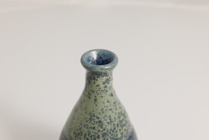 Hand Made Wheel Thrown Bottle Vase Decorated In Our Aussie Kelp Glaze On Mahogany Clay 7