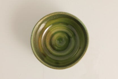 Hand Made Wheel Thrown Bowl Decorated In Our Aussie Forest Glaze On White ClayIMG_0613