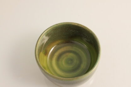 Hand Made Wheel Thrown Bowl Decorated In Our Aussie Forest Glaze On White ClayIMG_0615