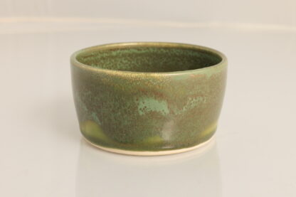 Hand Made Wheel Thrown Bowl Decorated In Our Aussie Forest Glaze On White ClayIMG_0616