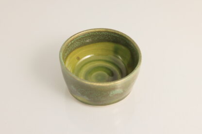 Hand Made Wheel Thrown Bowl Decorated In Our Aussie Forest Glaze On White ClayIMG_0617