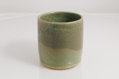 Hand Made Wheel Thrown Pottery Vase Decorated In Our Aussie Bush Glaze On Buff Clay 1