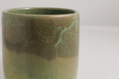 Hand Made Wheel Thrown Pottery Vase Decorated In Our Aussie Bush Glaze On Buff Clay 5