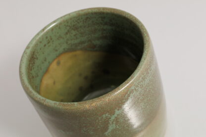 Hand Made Wheel Thrown Pottery Vase Decorated In Our Aussie Bush Glaze On Buff Clay 6