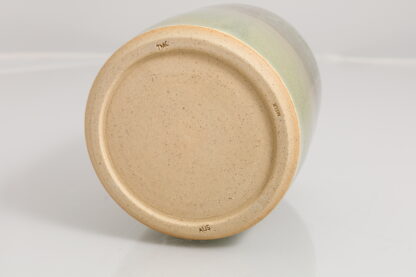 Hand Made Wheel Thrown Pottery Vase Decorated In Our Aussie Bush Glaze On Buff Clay 9