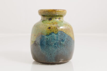 Hand Made Wheel Thrown Pottery Vase Decorated In Our Wacky Wombat Glaze 2