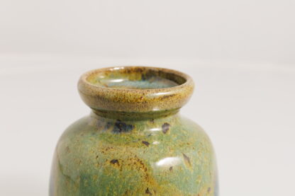 Hand Made Wheel Thrown Pottery Vase Decorated In Our Wacky Wombat Glaze 5