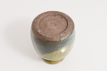 Hand Made Wheel Thrown Pottery Vase Decorated In Our Wacky Wombat Glaze 9