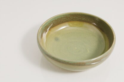 Hand Made Wheel Thrown Shallow Bowl Decorated In Our Aussie Bush Glaze On White Clay 5