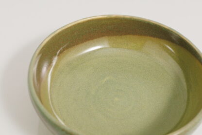 Hand Made Wheel Thrown Shallow Bowl Decorated In Our Aussie Bush Glaze On White Clay 6