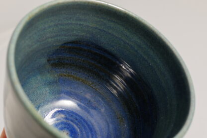 Hand Made Wheel Thrown Small Bowl Decorated in Our Midnight Bush Glaze On Buff Clay17