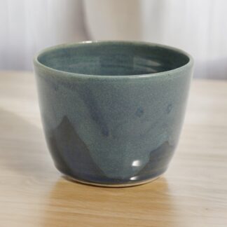 Hand Made Wheel Thrown Small Bowl Decorated In Our Midnight Forest Glaze On Buff Clay By Tmc Pottery 222