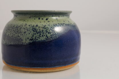 Hand Made Wheel Thrown Small Vase Decorated In Our Aussie Kelp Glaze On Buff Clay 2