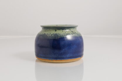 Hand Made Wheel Thrown Small Vase Decorated In Our Aussie Kelp Glaze On Buff Clay 4