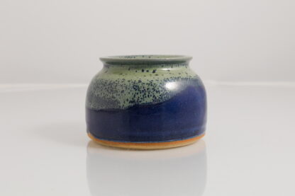 Hand Made Wheel Thrown Small Vase Decorated In Our Aussie Kelp Glaze On Buff Clay 5