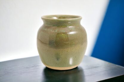 Hand Made Wheel Thrown Vase Decorated In Aussie Bush Glaze On Buff Clay By Tmc Pottery 221