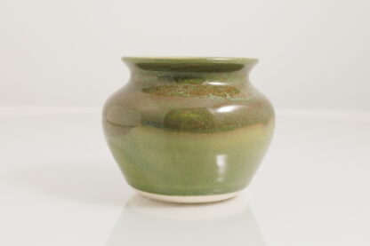 Hand Made Wheel Thrown Vase Decorated In Aussie Bush Glaze On White Clay 4