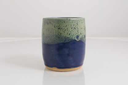 Hand Made Wheel Thrown Vase Decorated In Our Aussie Kelp Glaze On Buff Clay 1