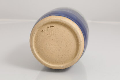 Hand Made Wheel Thrown Vase Decorated In Our Aussie Kelp Glaze On Buff Clay 10