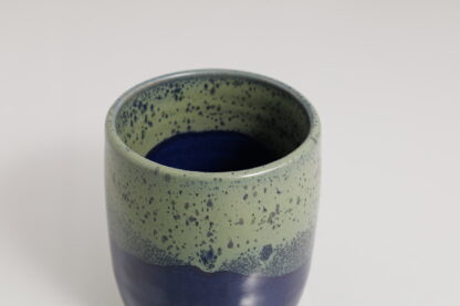 Hand Made Wheel Thrown Vase Decorated In Our Aussie Kelp Glaze On Buff Clay 7