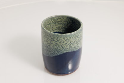 Hand Made Wheel Thrown Vase Decorated In Our Aussie Kelp Glaze On Mahogany Clay 1