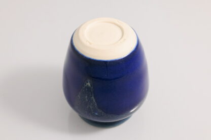 Hand Made Wheel Thrown Vase Decorated In Our Blue & Green Aussie Kelp Glaze On White Clay 6