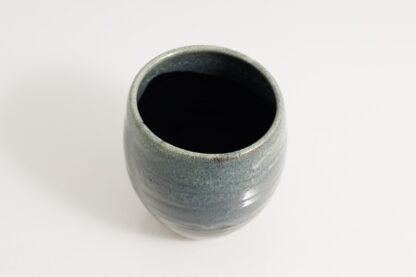 Hand Made Wheel Thrown Small Pottery Vase Decorated In Our Midnight Forest Glaze On Mahogany Clay 7