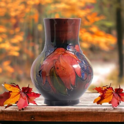 William Moorcroft Leaf And Berry Flambe Pottery Vase Impressed Mark W Moorcroft By William Moorcroft (england 1872 1945) 11