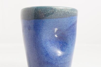 Hand Made Wheel Thrown Hand Decorated Vase In Our Midnight Forest Glaze On White Clay 64