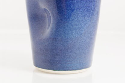 Hand Made Wheel Thrown Hand Decorated Vase In Our Midnight Forest Glaze On White Clay 65