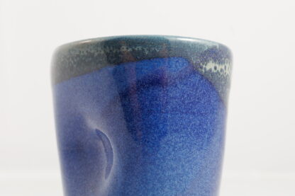 Hand Made Wheel Thrown Hand Decorated Vase In Our Midnight Forest Glaze On White Clay 66