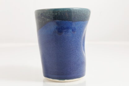 Hand Made Wheel Thrown Hand Decorated Vase In Our Midnight Forest Glaze On White Clay 69