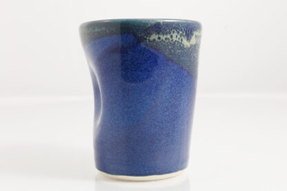 Hand Made Wheel Thrown Hand Decorated Vase In Our Midnight Forest Glaze On White Clay 71