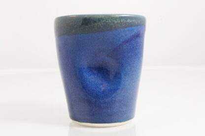 Hand Made Wheel Thrown Hand Decorated Vase In Our Midnight Forest Glaze On White Clay 72