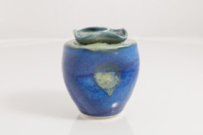 Hand Made Wheel Thrown Pottery Vase Decorated In Our Aussie Kelp Glaze On White Clay 1