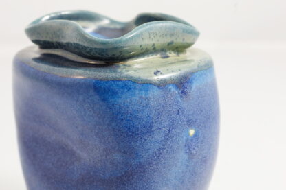 Hand Made Wheel Thrown Pottery Vase Decorated In Our Aussie Kelp Glaze On White Clay 9