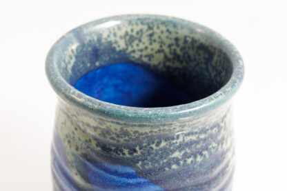 Hand Made Wheel Thrown Pottery Vase Decorated In Our Midnight Forest Glaze 05