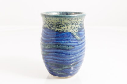 Hand Made Wheel Thrown Pottery Vase Decorated In Our Midnight Forest Glaze 09