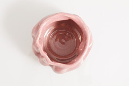 Hand Made Wheel Thrown Vase Decorated In Our Plum Glaze TMC Pottery 53