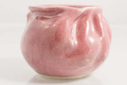 Hand Made Wheel Thrown Vase Decorated In Our Plum Glaze TMC Pottery 58