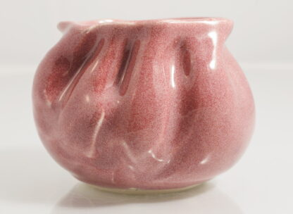 Hand Made Wheel Thrown Vase Decorated In Our Plum Glaze TMC Pottery 59