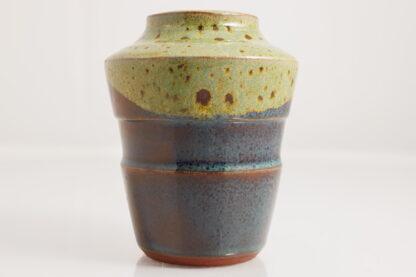 Hand Made Wheel Thrown Pottery Vase Decorated In Our Wacky Wombat Glaze 90