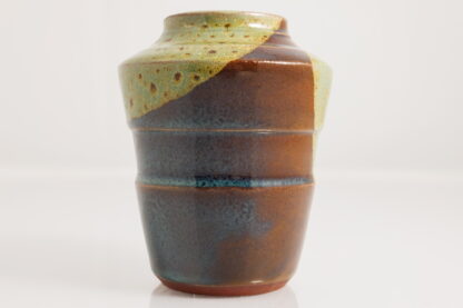 Hand Made Wheel Thrown Pottery Vase Decorated In Our Wacky Wombat Glaze 91