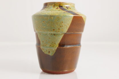 Hand Made Wheel Thrown Pottery Vase Decorated In Our Wacky Wombat Glaze 92