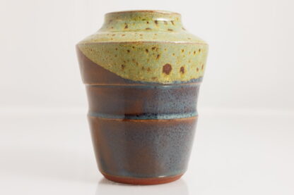 Hand Made Wheel Thrown Pottery Vase Decorated In Our Wacky Wombat Glaze 93