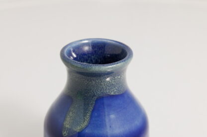 Hand Made Wheel Thrown Small Pottery Bottle Decorated In Our Aussie Kelp Glaze 67