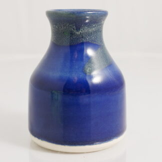 Hand Made Wheel Thrown Small Pottery Bottle Decorated In Our Aussie Kelp Glaze 69