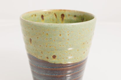 Hand Made Wheel Throw Bowl Decorated In Our Brown:blue & Green Wacky Wombat Glaze By Tmc Pottery 7