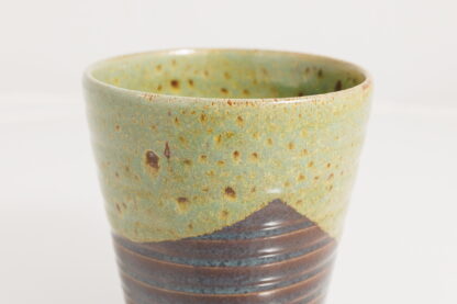 Hand Made Wheel Throw Bowl Decorated In Our Brown:blue & Green Wacky Wombat Glaze By Tmc Pottery 8